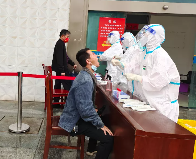 九江長(zhǎng)運(yùn)開展全員核酸檢測(cè)