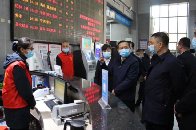 一線報道 || 九江市委常委、宣傳部部長孫金淼督查九江長途汽車站文明創(chuàng)建工作