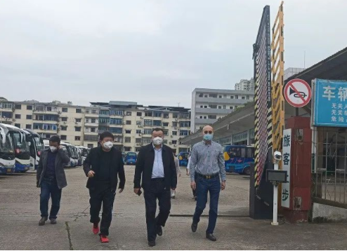 上饒汽運  市交通局領導督導客運中心站復工復產(chǎn)準備工作