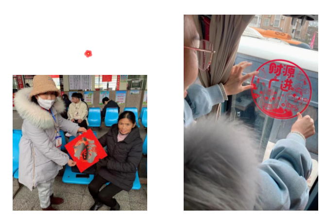 撫州長(zhǎng)運(yùn):新春福進(jìn)車廂 公交車上掃五福