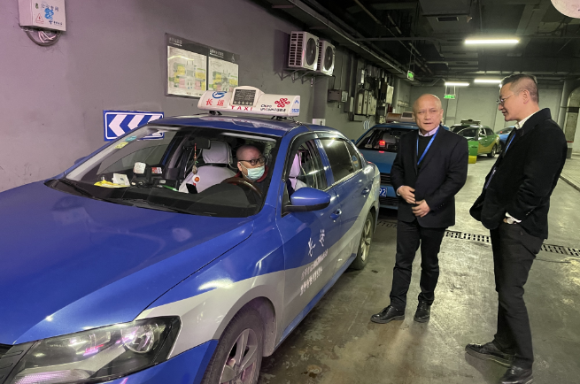 長運出租：公司領導下一線 督導文明創(chuàng)建