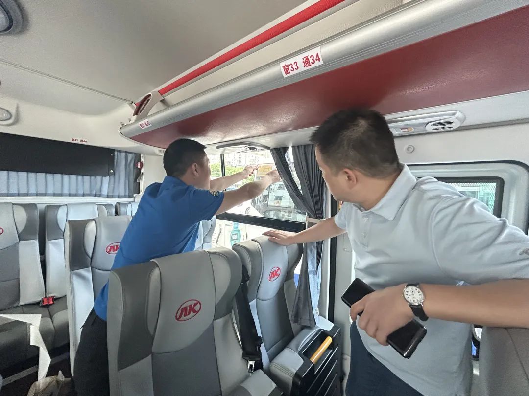 都市城際公交：市道路運(yùn)輸服務(wù)中心指導(dǎo)徐坊客運(yùn)站安全生產(chǎn)工作